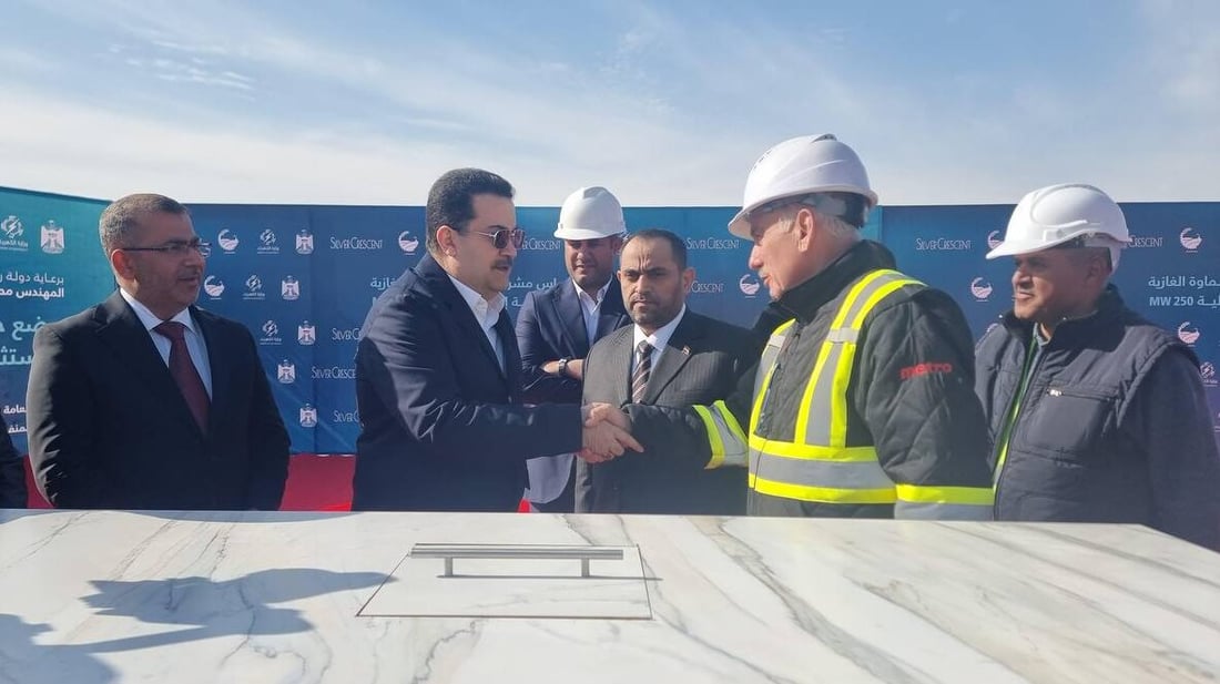 250 ميكاواط إضافية لكهرباء السماوة.. السوداني أطلق مشروع المحطة الغازية