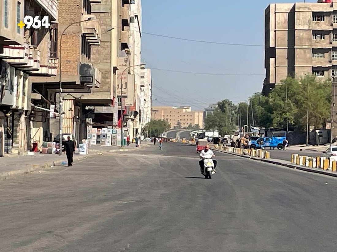 صور: إغلاق الطرق المؤدية إلى شارع المتنبي من 4 جهات.. الوصول سيراً على الأقدام