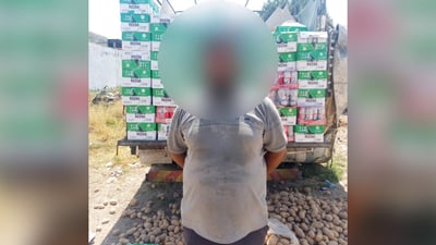 الجيش العراقي يصادر مشروبات روحية.. كانت مخفية في شاحنة بطاطا قرب بني سعد