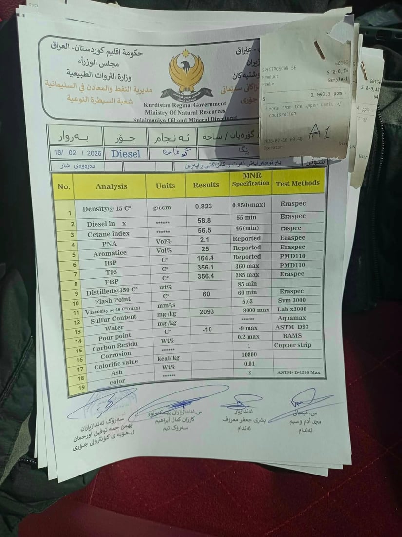 لەکۆی 21 شوێنکار 11ـیان نموونەی گازیان لە پشکنین دەرنەچووە