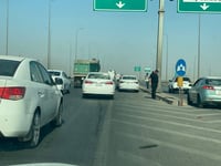 رووداوێكی هاتوچۆ شەقامی 120 مەتریی هەولێری پەكخست