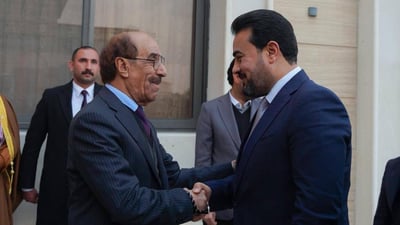 محافظ الأنبار يزور والد الحلبوسي