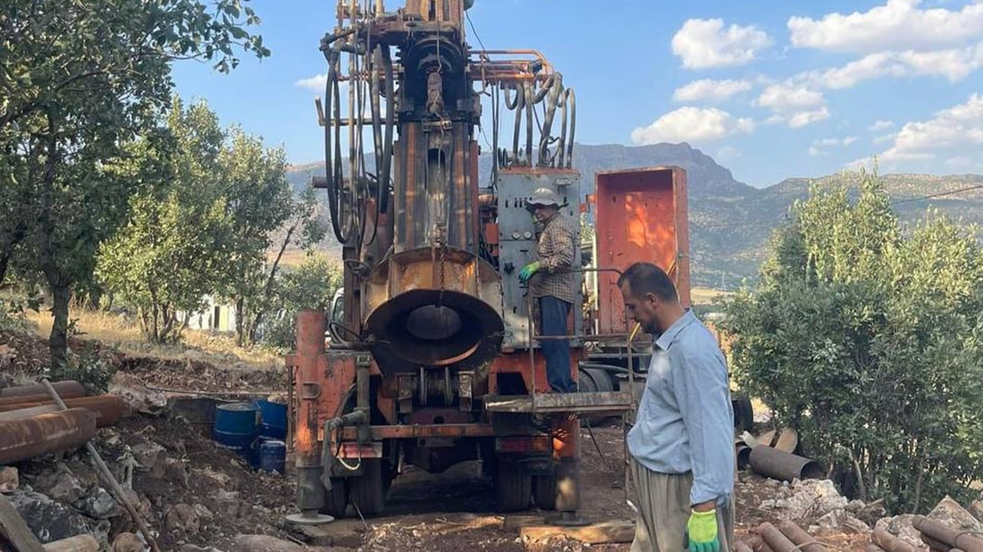 هەڵکەندنى دوو بیرى ئیرتیوازى کێشەى ئاوى گوندەکانى بالیسان چارەسەر دەکات