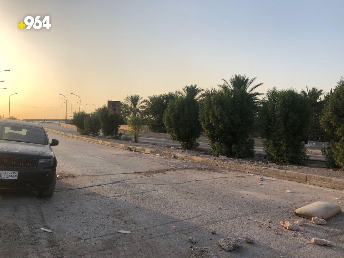صور من بغداد: الأهالي انتظروا في الموعد لكن جسر “السفارات” ما زال مغلقاً!
