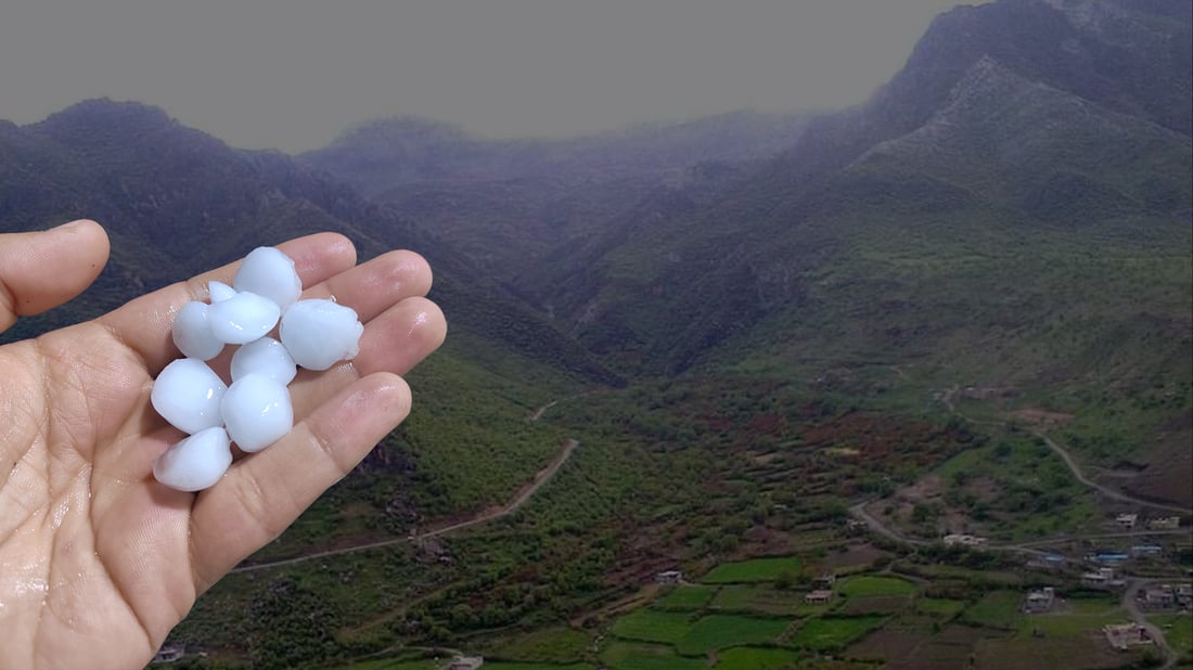 كشتوكاڵى رواندز خه‌ریكی كۆكردنه‌وه‌ى زه‌ره‌ر و زیانى ته‌زره‌كه‌ى شه‌وى رابردووه‌