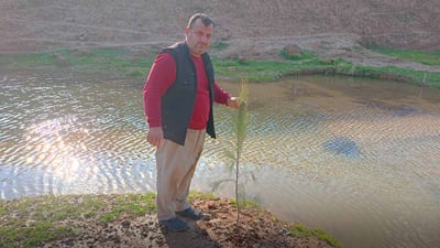 پۆندەکەی هیوا لە دوزخورماتوو پڕ ئاو بووە