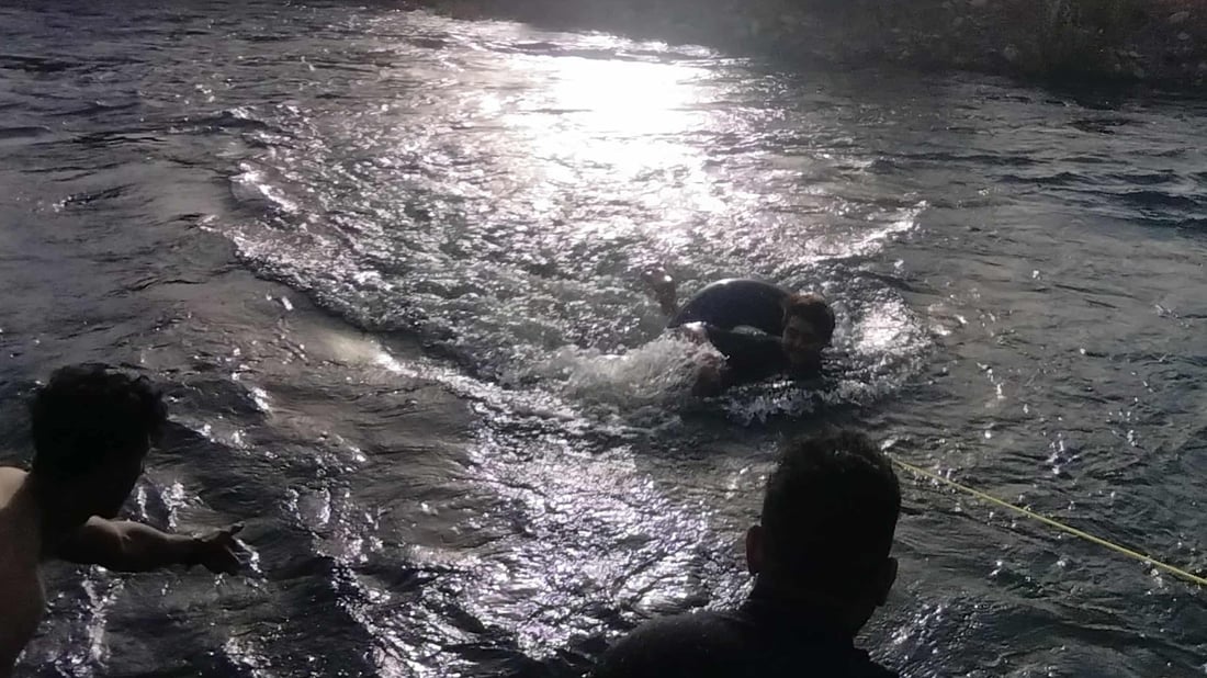 چوار گەشتیار لە رووباری سیروان لە خنکان رزگار کران