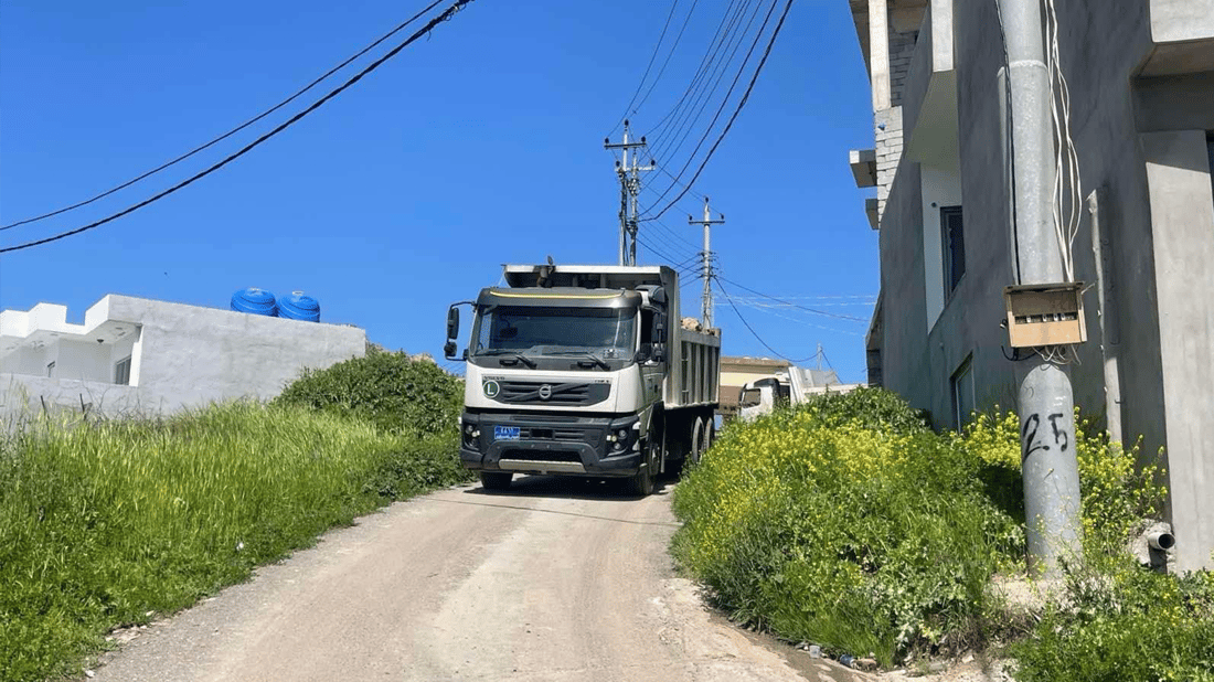 لە گوندێکی دهۆک گردێک داڕما و مەترسی بۆسەر چەند ماڵێک دروستکرد