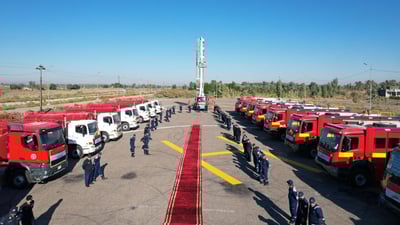 Civil Defense receives new British-made fire and rescue vehicles