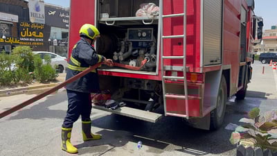 Fire damages restaurant in Erbil’s English Village complex