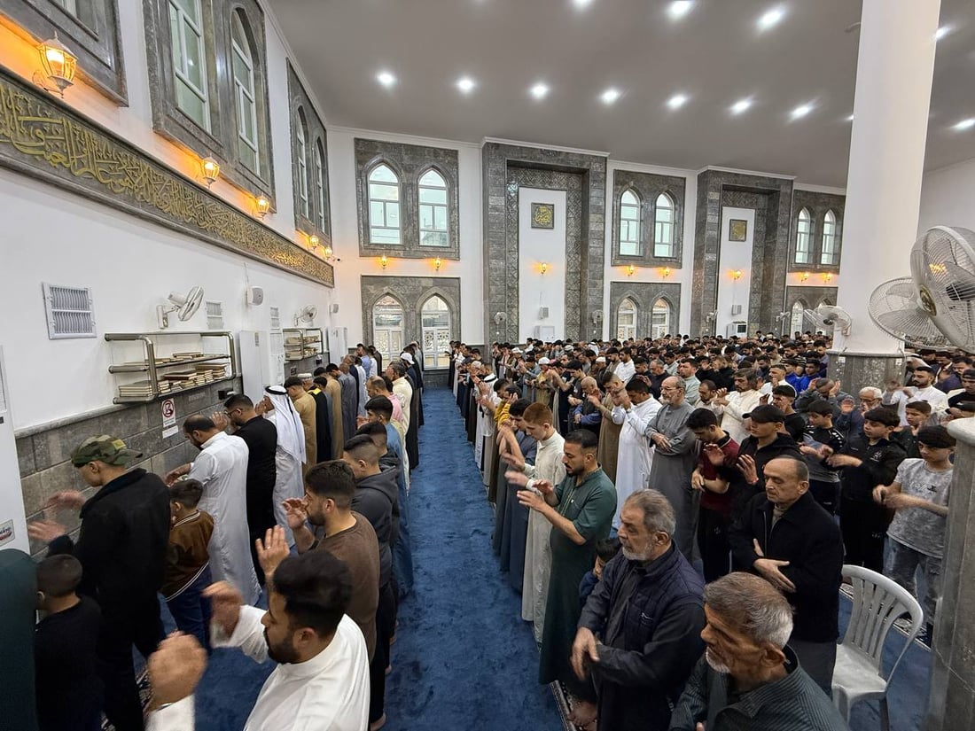 964 غطت صلوات العيد في كل العراق والختام من جامع النبي شيت بأيمن الموصل
