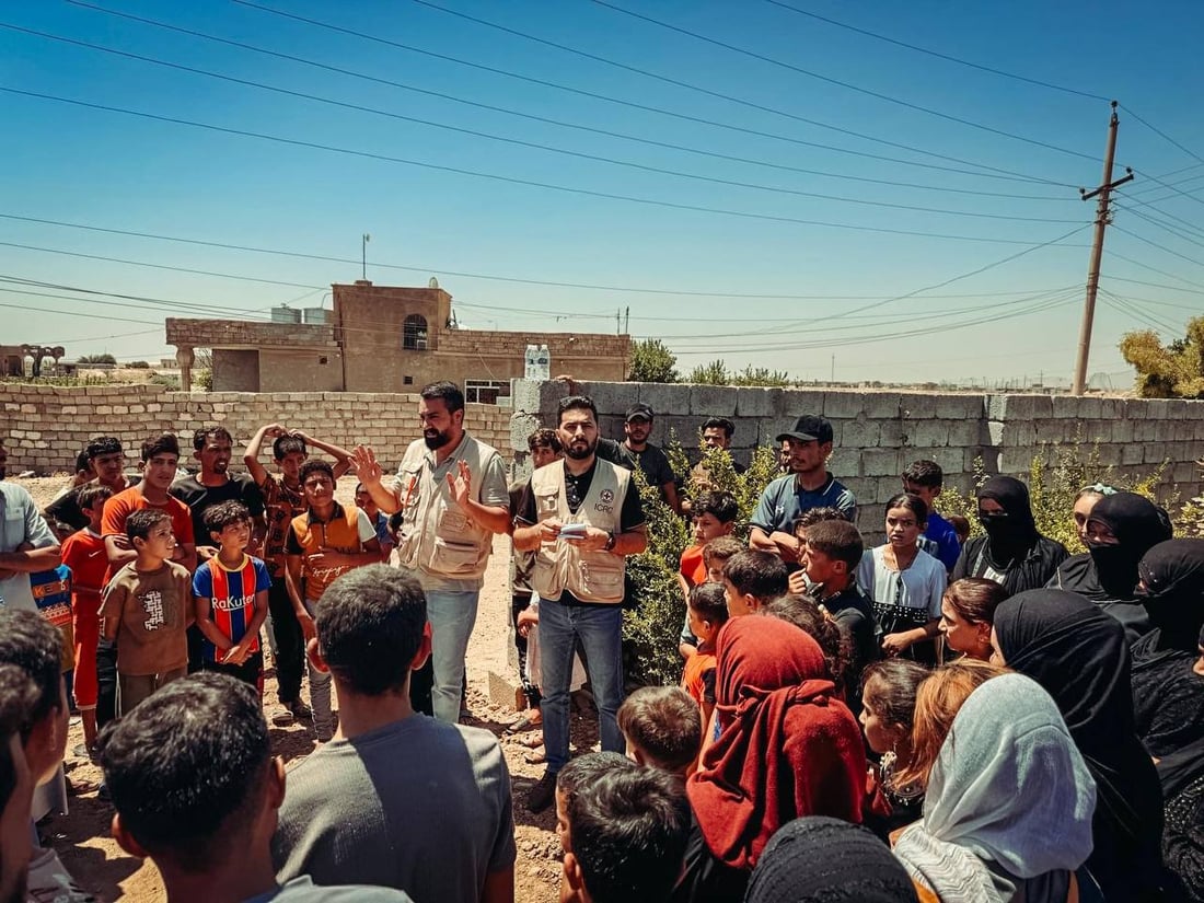 اعتراضات في الشرقاط على منحة الصليب الأحمر وتوضيح من المنظمة (صور)