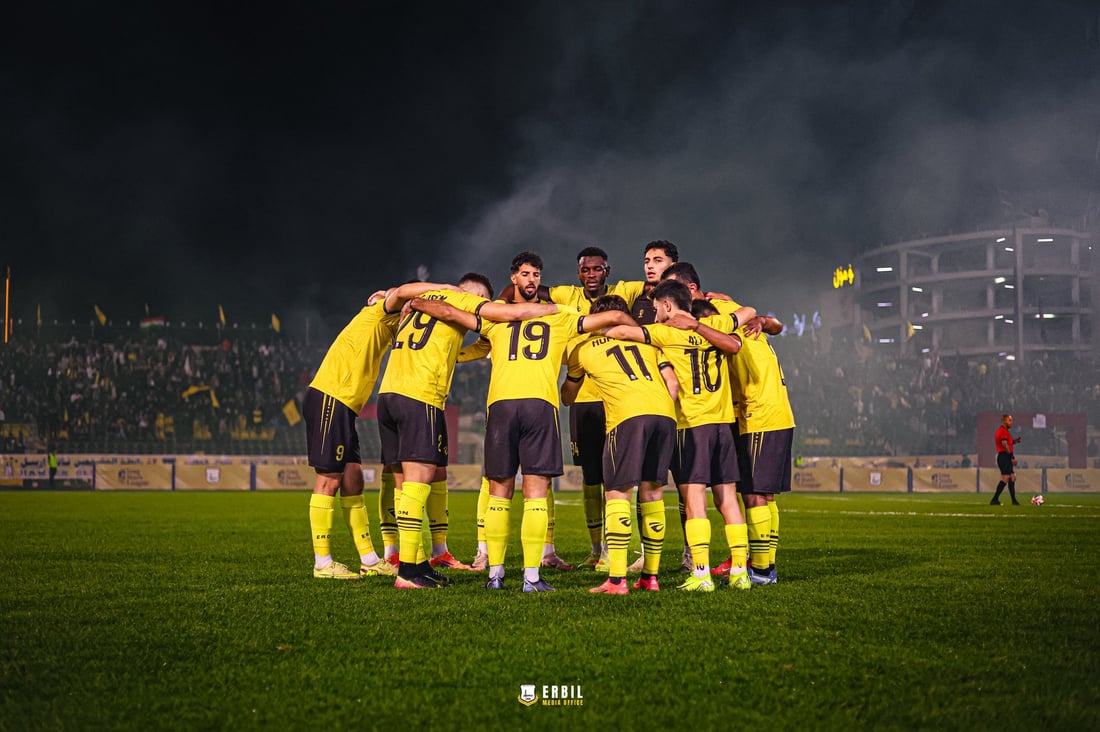 هەولێر پلەی یەكەمی خولی ئەستێرەكانی عێراق بەرنادات