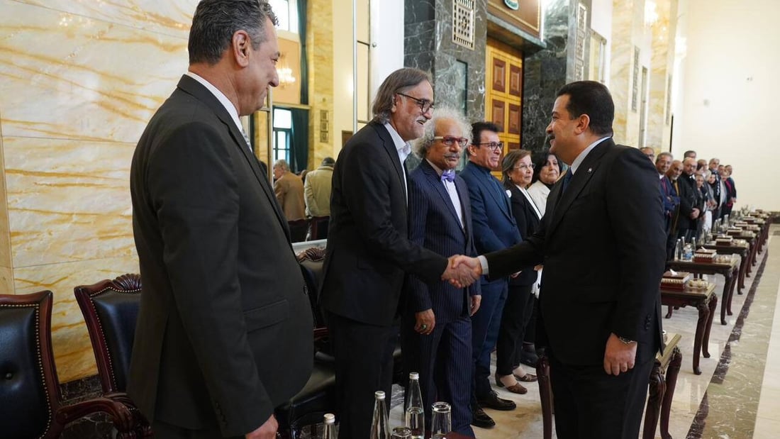 صور: السوداني يجتمع بفناني العراق ويخصص 13 مليار دينار لمشروع فني كبير