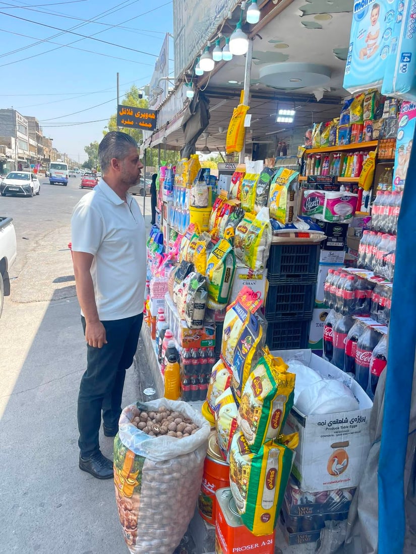 شۆستەی دوو بازاڕی هەولێر لە کەلوپەلی دوکانداران و عارەبانە پاککرایەوە