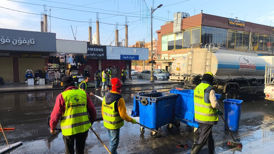 ئیسكان و دەوروبەری قەڵا شۆردران و پاككرانەوە