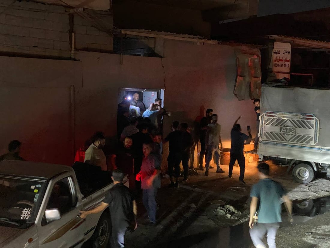 مشاهد من حريق أربيل الكبير الآن: تجنبوا شارع 60