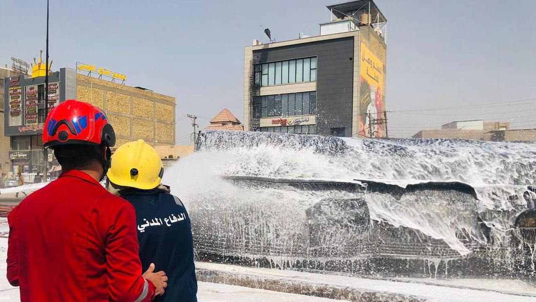 محافظ بابل يشيد بالدفاع المدني ويؤكد السيطرة على حريق الصهريج دون خسائر بشرية