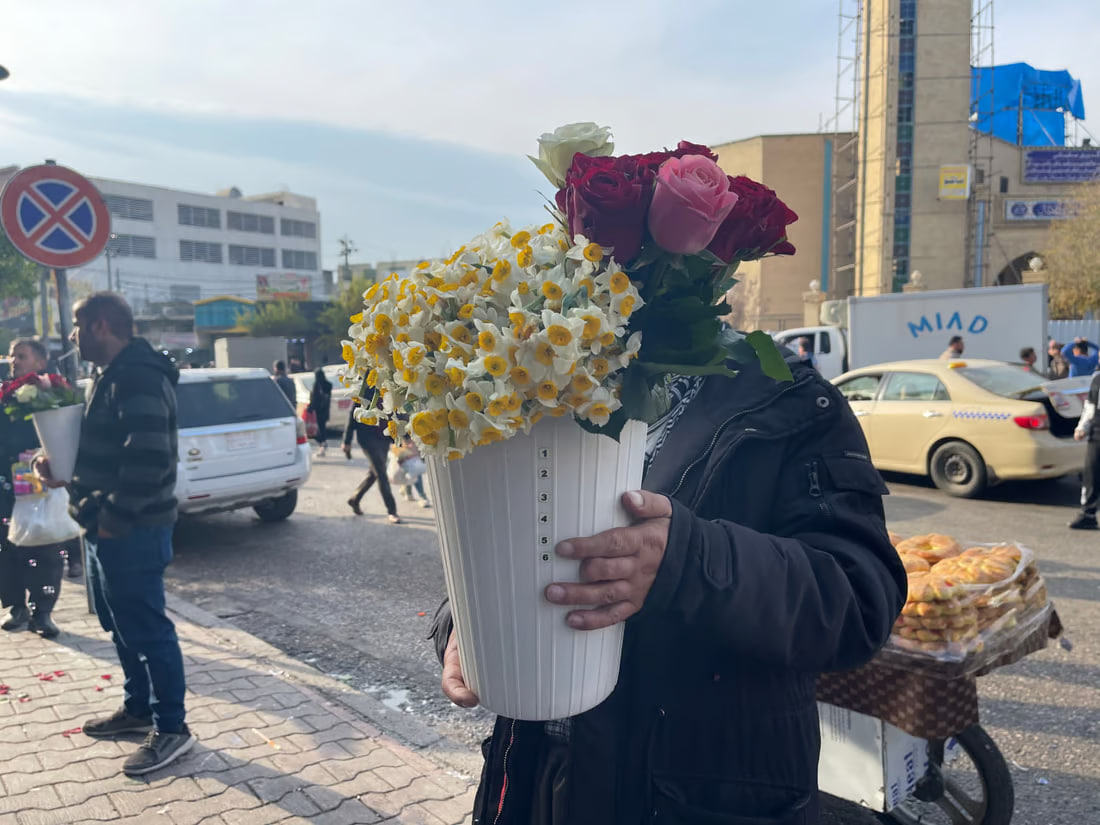 Iranian narcissus flowers from Shiraz enter Sulaymaniyah markets