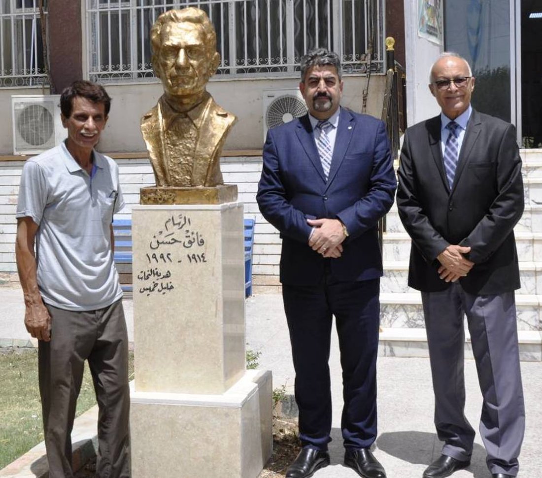 “خليل خميس” يعود بثلاثة تماثيل لجواد سليم والغزالي وفائق حسن