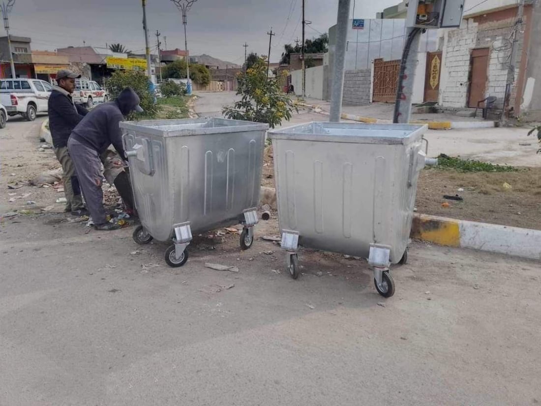 250 حاویەی گەورە بۆ شوێنە گەشتیەکانی خورماتوو دانرا