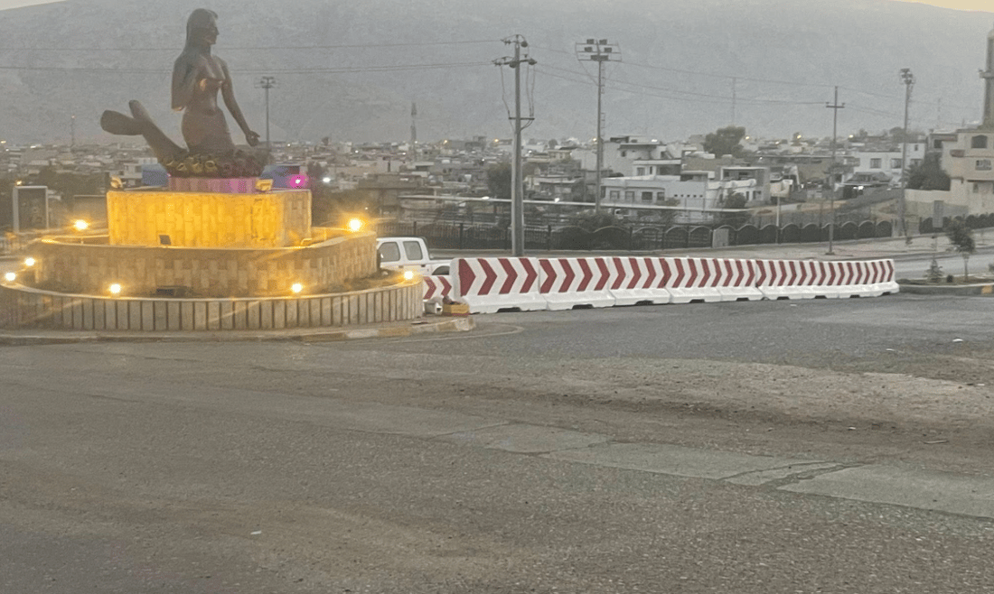 پەیکەرە بەناوبانگەکەی دەربەندیخان خۆیی و دەورووبەری نوێکرانەوە 