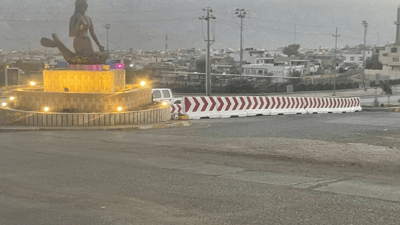 پەیکەرە بەناوبانگەکەی دەربەندیخان خۆیی و دەورووبەری نوێکرانەوە 