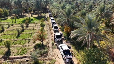 رتل “التويوتا” يدخل الأنبار ويلفت انتباه المارّة.. الحلاوي مذهول من مستوى الكرم