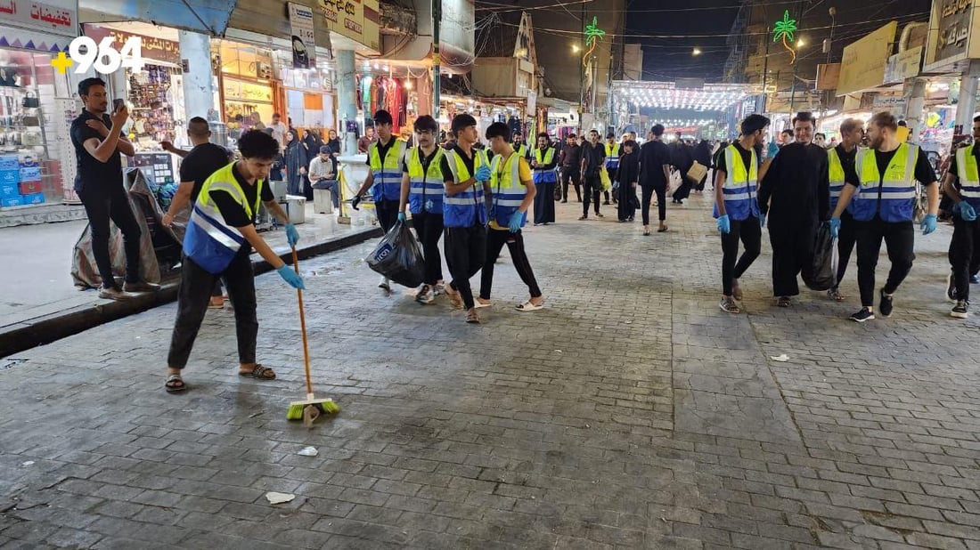 صور: بلدية السماوة لا تغطي 1600 موكب والمتطوعون نظفوا الشوارع بعد ليلة الزناجيل