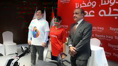 رئيس تويوتا فخور بتفوق العراق على الخليج.. إعلان نجلة عماد سفيرة للشركة