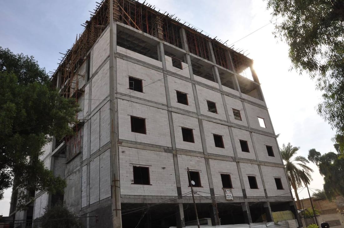 مستشفى العمارة الأهلي يقترب من الإنجاز 50%