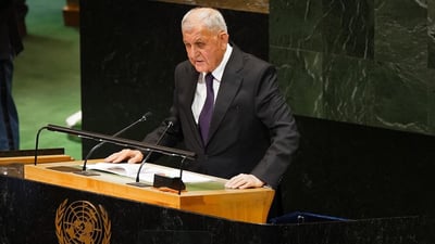 Rashid calls for regional de-escalation, highlights Iraq’s recovery at UN