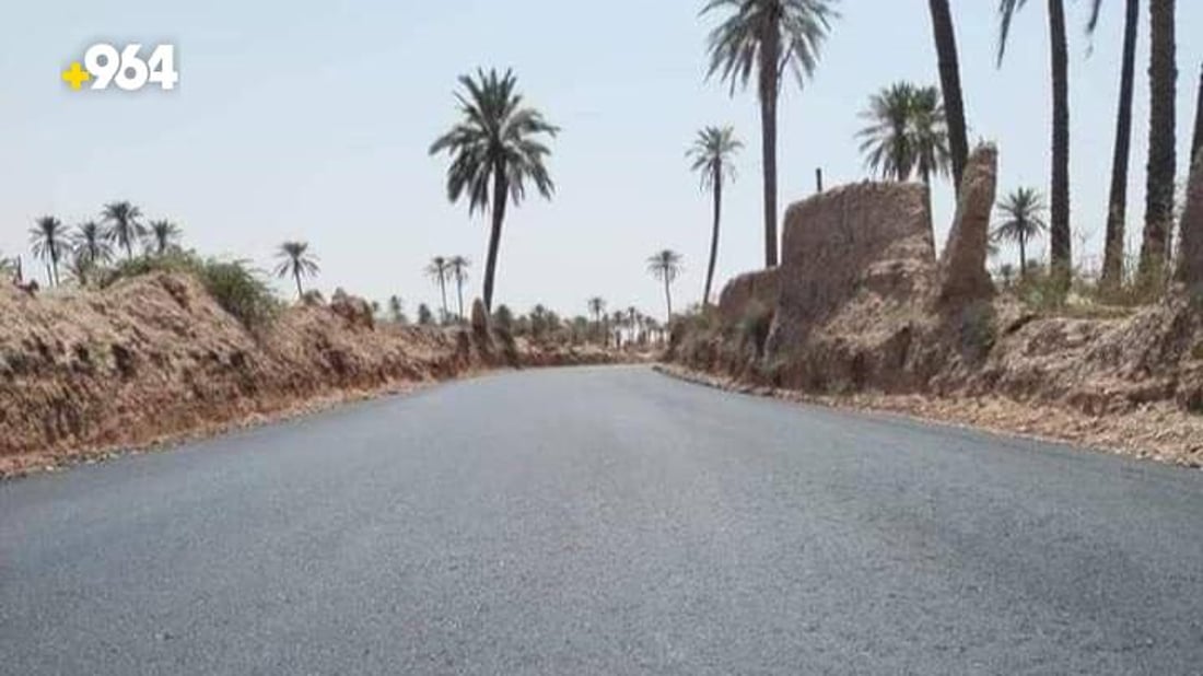 الكوت: الطريق وصل بساتين بدرة التي دمرتها الحروب ومرقد سيد عبد الله