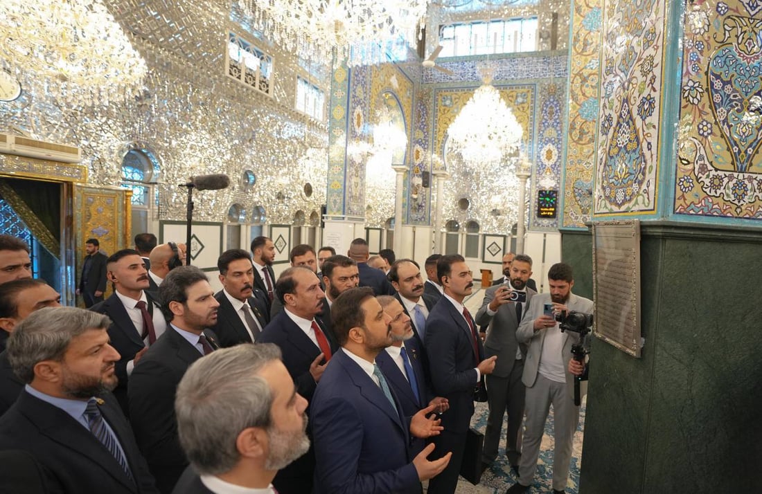 صور: الزيدي داخل أروقة مرقد السيدة زينب والجامع الأموي بدمشق