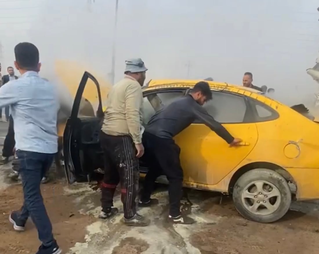 الرمادي: 5 إصابات بليغة اثر حادث اجتياز خاطئ