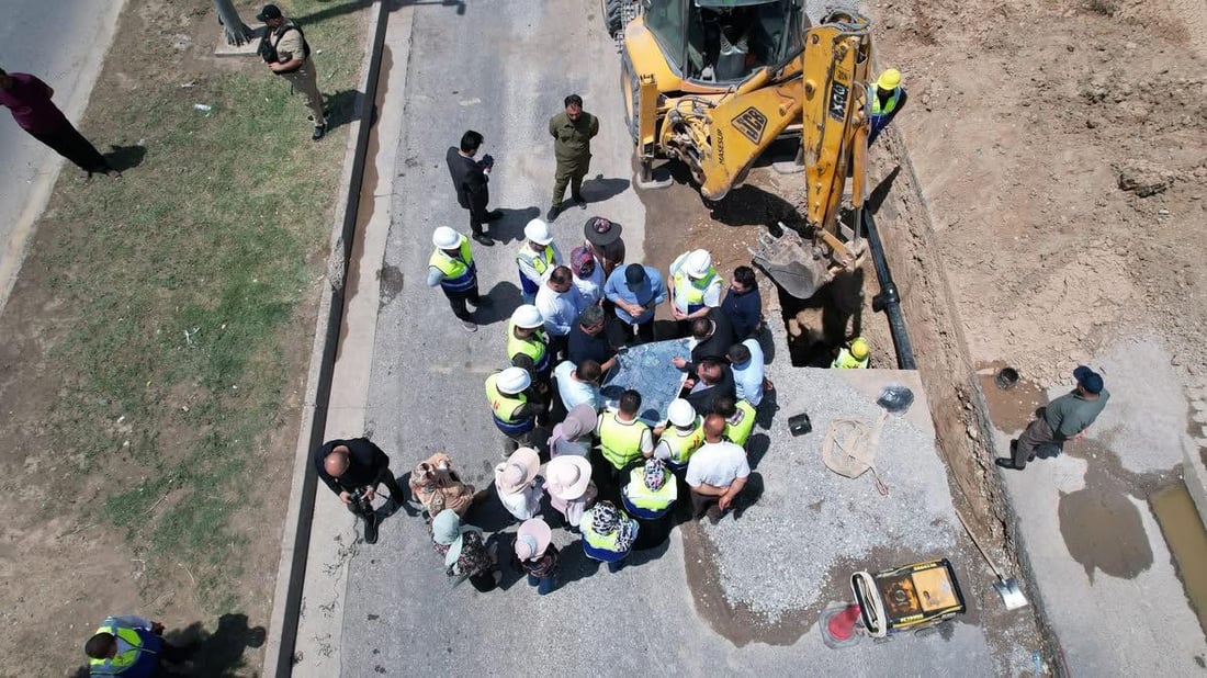 “81٪ـی كارەكانی پڕۆژەی ئاوی هەولێر لە سێ زۆن تەواو بووە”