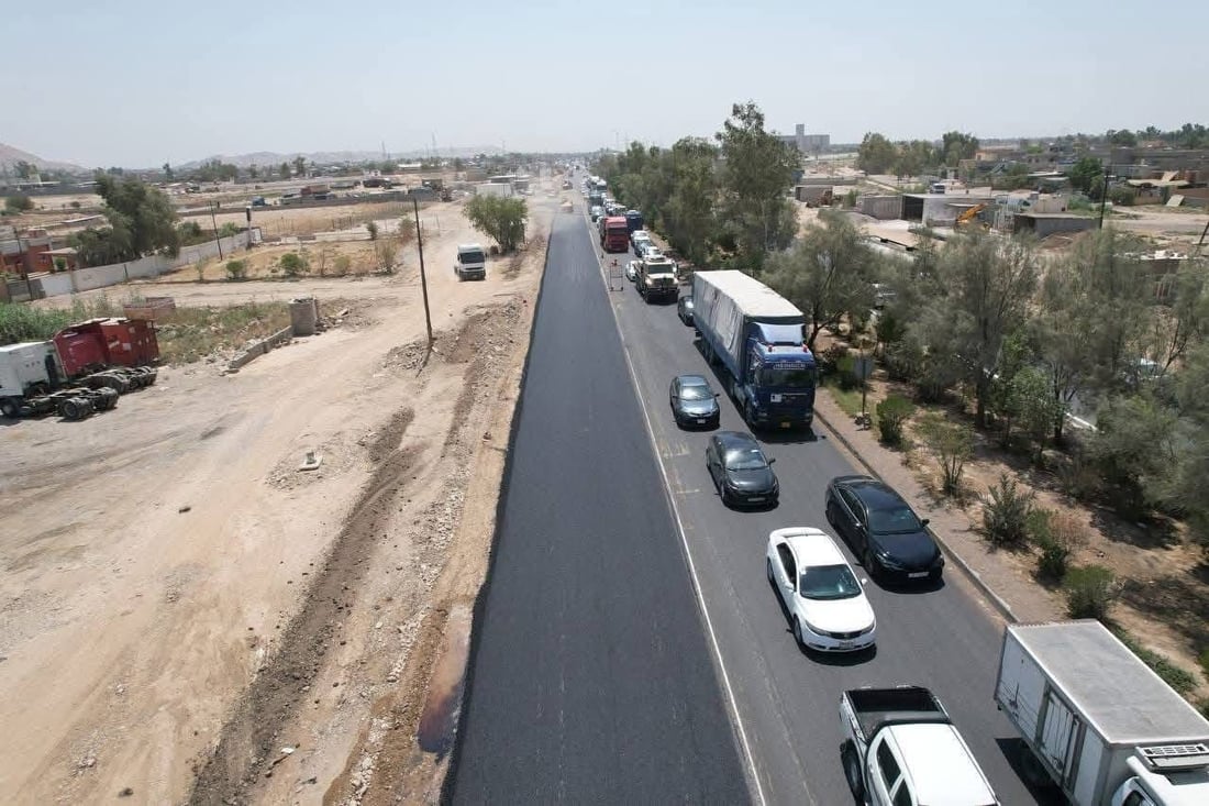 پڕۆژەى رێگاى کەرکوک- بەغدا؛ 88%ـى کارەکانى تەواو بووە