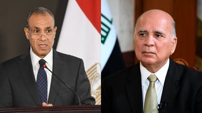 Iraq, Egypt foreign ministers discuss war, upcoming Arab League meeting