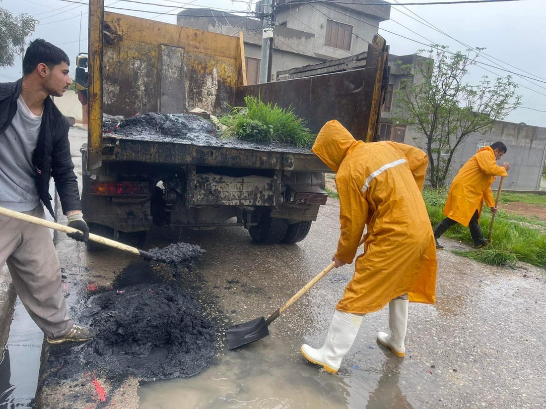 سەرە مەنھۆلەکانى سنوورى هه‌ولێر كرانه‌وه‌