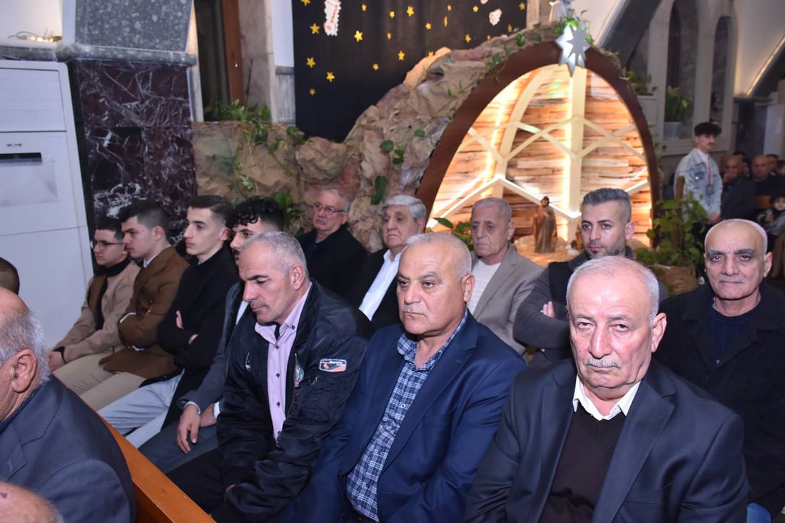 الحمدانية قبل قليل: قداس الميلاد حزين في كنيسة مار بهنام باستذكار فاجعة العرس