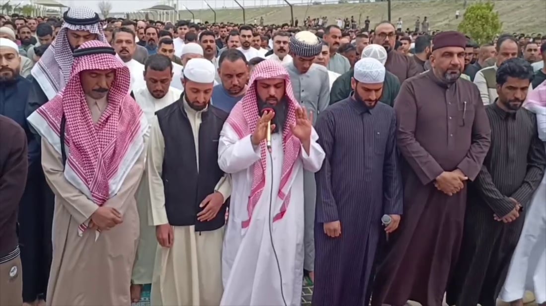 فيديو: تطورات العيد.. الأنبار تصلي في حديقة بعد إغلاق الجوامع والحضور بالآلاف