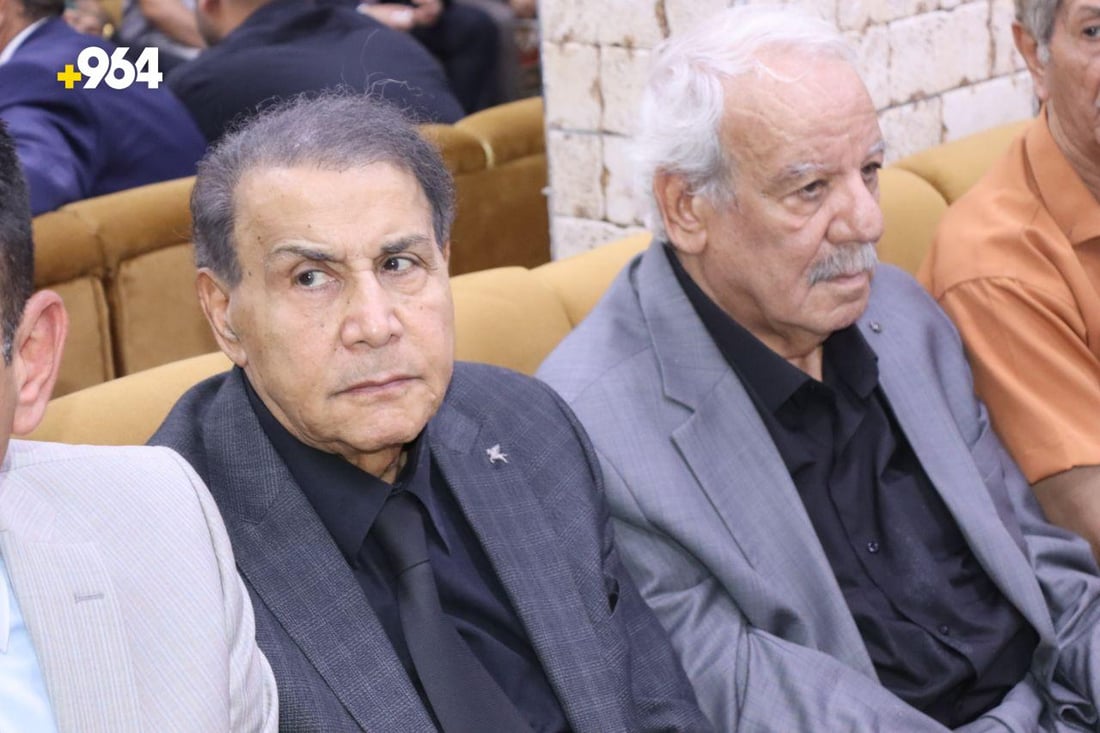 صور: فرقة كاظم الساهر أول الحاضرين.. فاتحة كريم العراقي بمسجد والده في زيونة