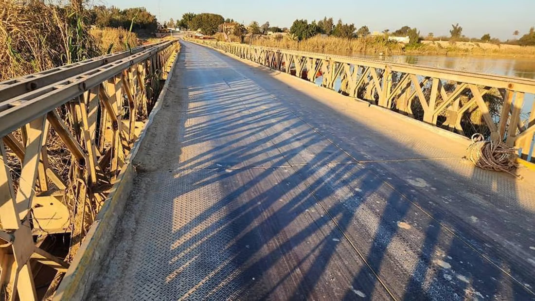 Service to Brenj floating bridge in Al-Aziziyah restored