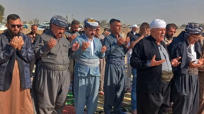 هاوڵاتیانى ناحیه‌ى پردێ نوێژه‌بارانه‌یان ئه‌نجامدا و لە خودا پاڕانەوە