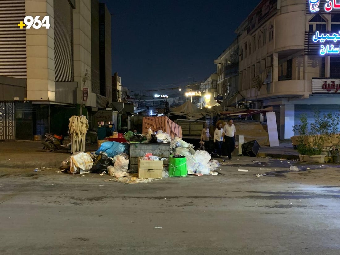 غرامات ضد أصحاب البسطات في سوق سهام العبيدي إذا استمروا بتكديس النفايات بعد السابعة