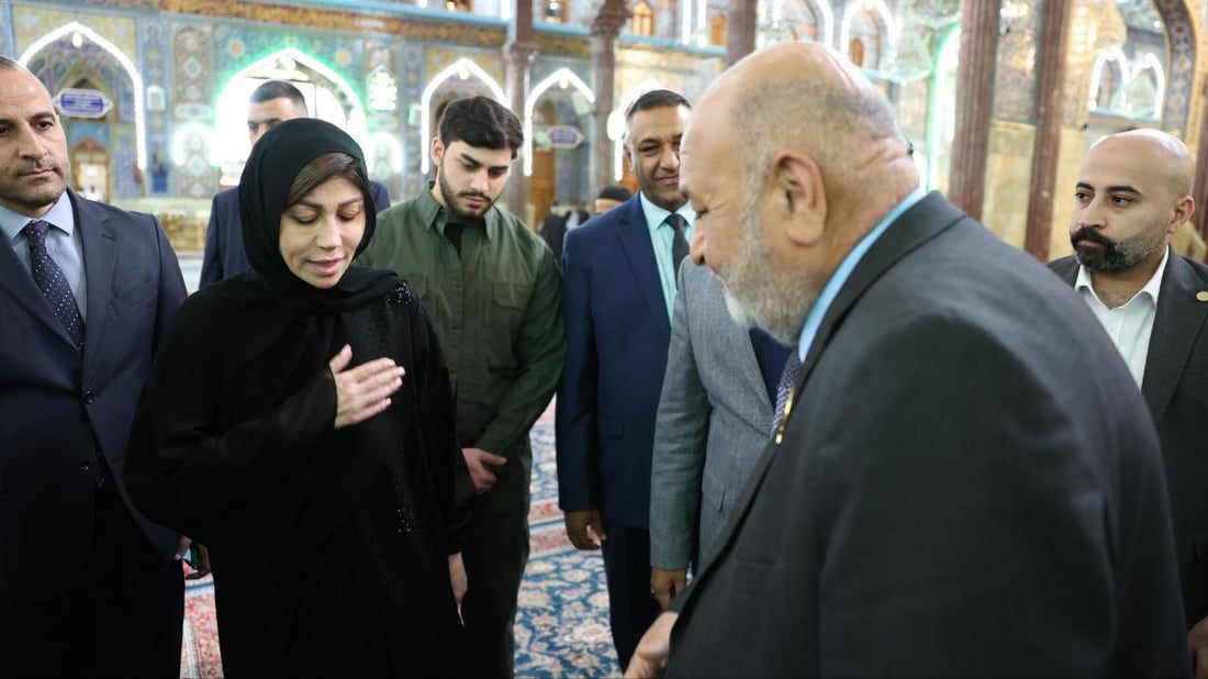 وزيرة الهجرة في كربلاء لتنسيق آليات استقبال اللاجئين اللبنانيين