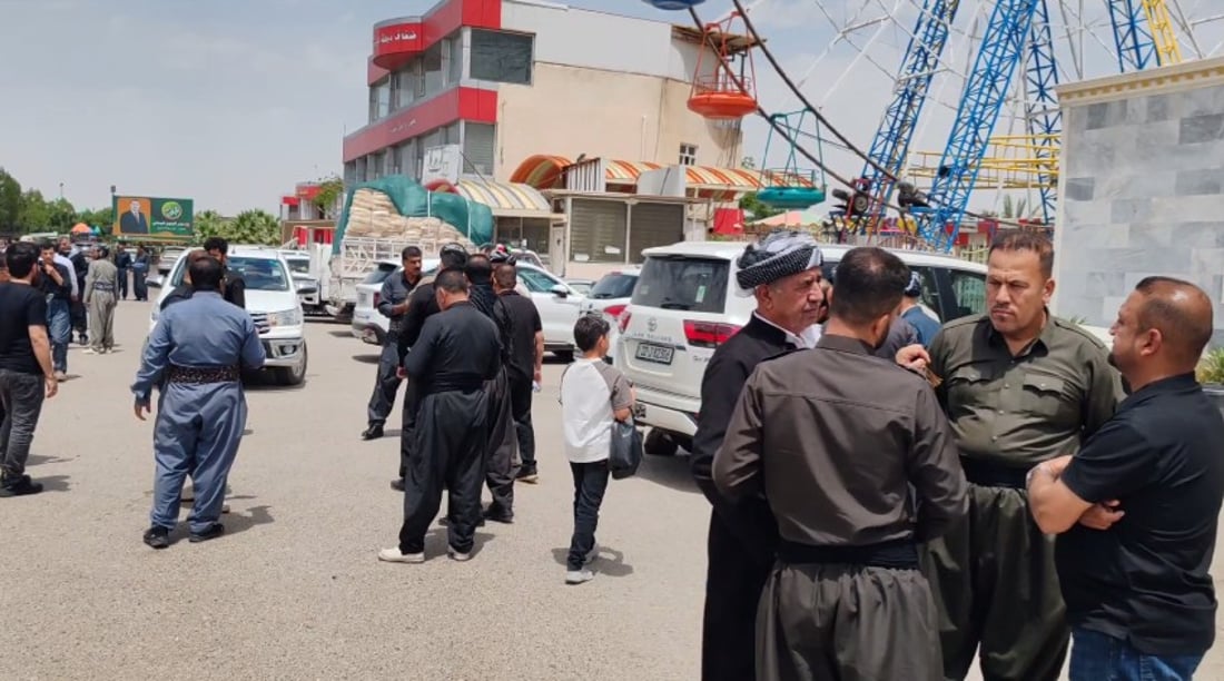 کاروانی کەسوکاری ئەنفال لە نێوان رێگای بەغدا و نوگرەسەلماندا یەکیان گرت