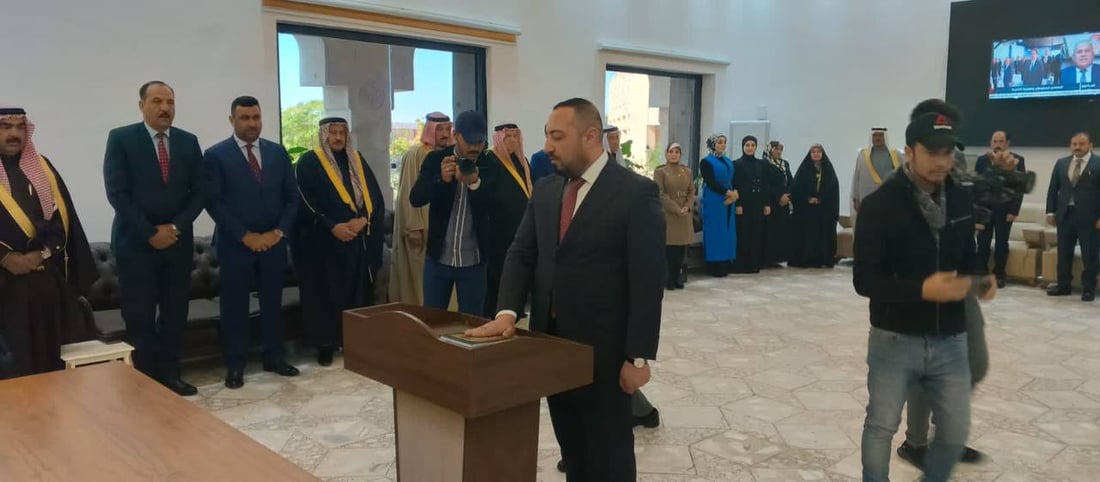 أعضاء مجلس محافظة الأنبار عن حزب تقدم يؤدون اليمين الدستورية (صور)