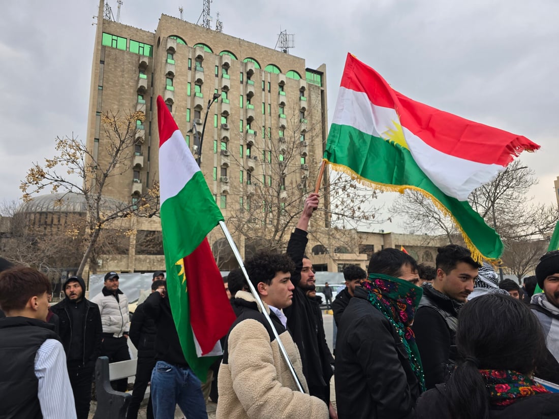 چالاکوان و هاوڵاتیانی سلێمانی بۆ پاڵپشتی لە کوردانی رۆژئاوا گردبوونەوە