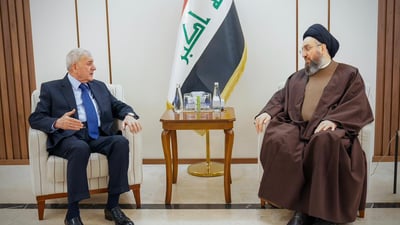 رئيس الجمهورية في بيت عمار الحكيم: نريد حكومة قوية تراعي الاستحقاق والتوافق